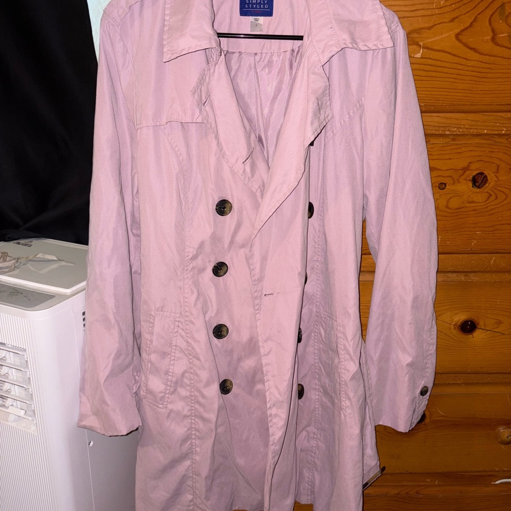 Women's Pink Trench Coat